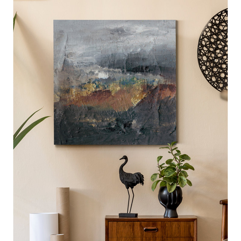 «Mountains in the Mist I», reproduction sur toile tendue, H 40 po x l 40 po x P 1 po