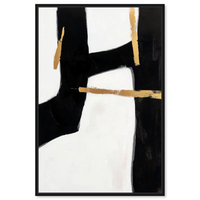 Art Remedy Black and White Art Canvas   Urban Grid I