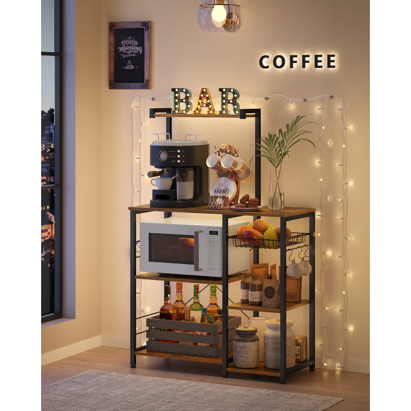 Dimas 90cm W Kitchen Island, Rustic Walnut