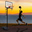 Panier de basketball portatif en métal antirouille à hauteur réglable de 39 po de largeur