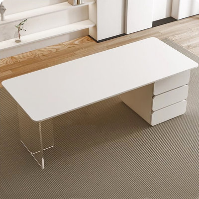 Pure White Desk Acrylic Legs