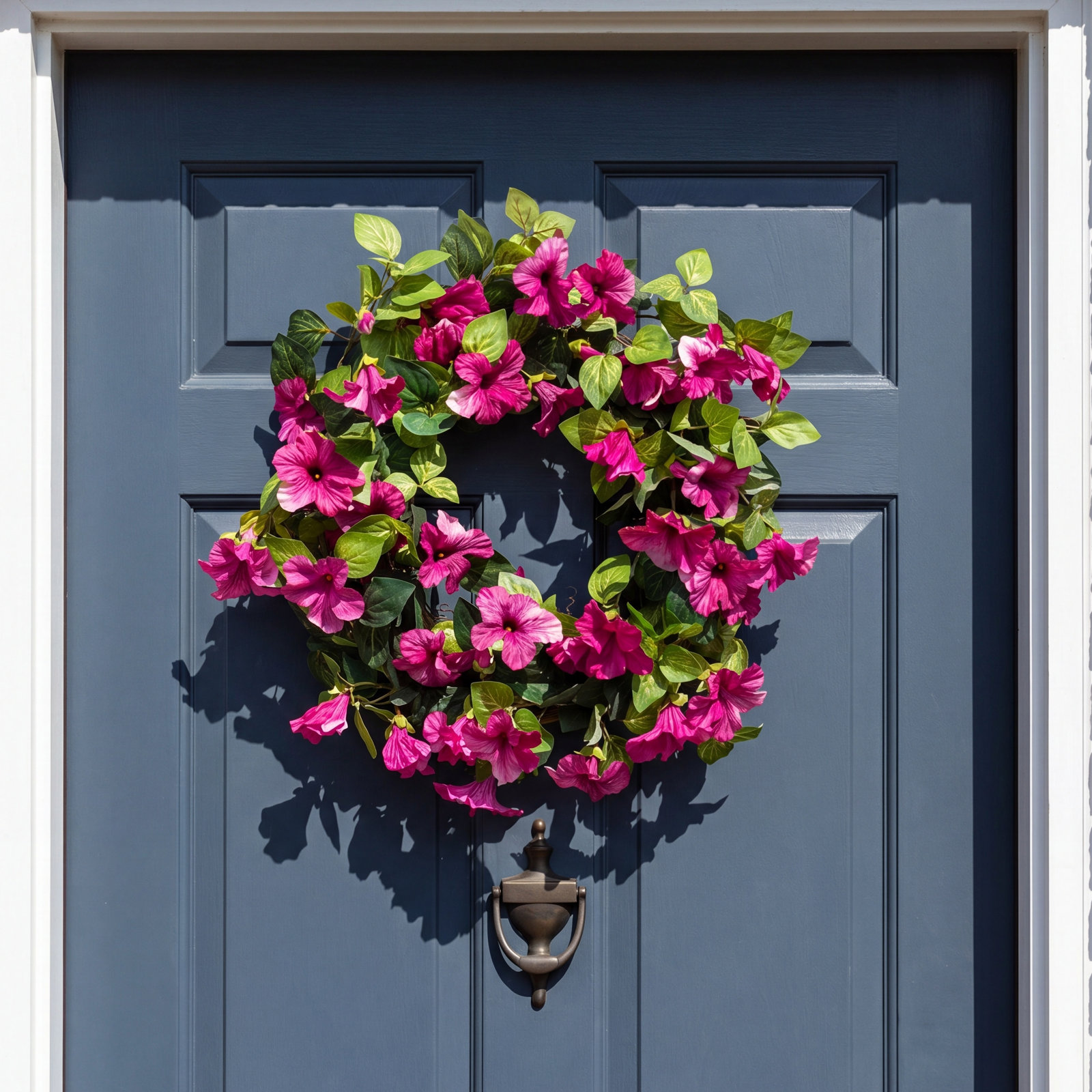Handcrafted Silk Wreath, 26" H x 26" W x 6" D