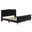 Base de lit plateforme avec tête de lit capitonnée à oreilles et pied de lit-bateau-290139579-290139581