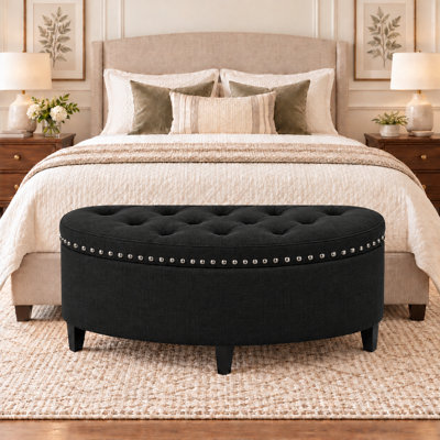 Roxann Upholstered Bench with Flip Top