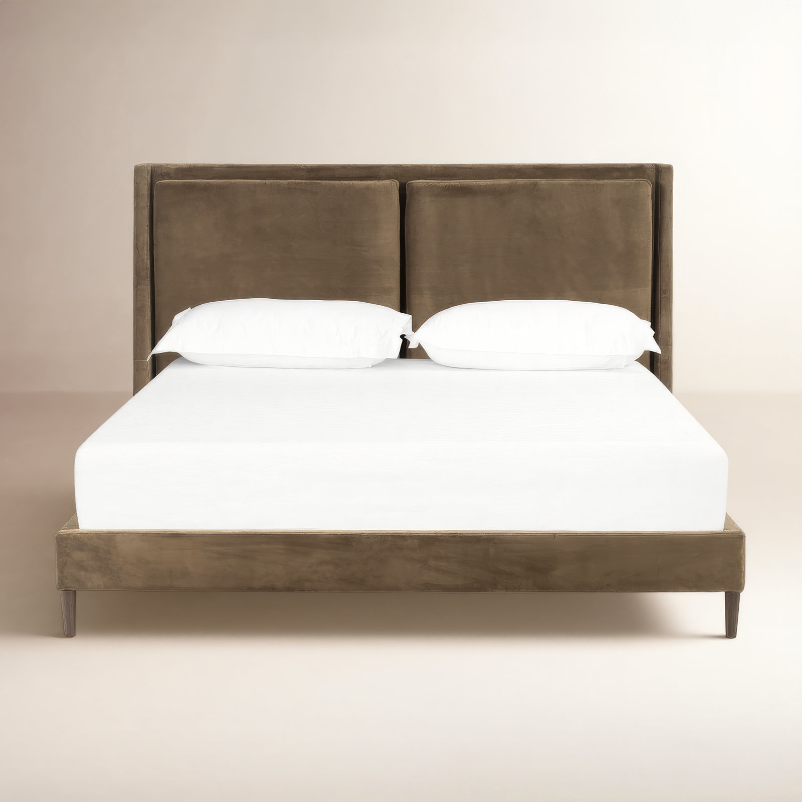 Aurelle Wingback Bed, King, Surrey Olive