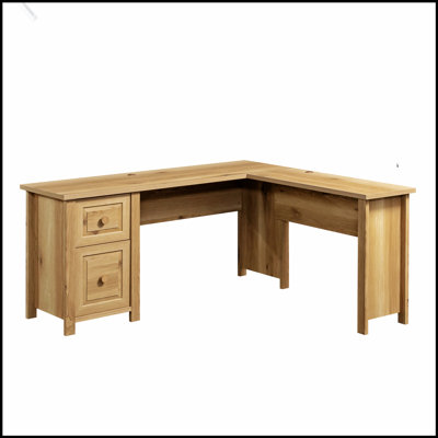 Bureau spacieux en forme de L avec surface épaisse de 1 pouce pour une productivité et un style améliorés dans les bureaux à domicile