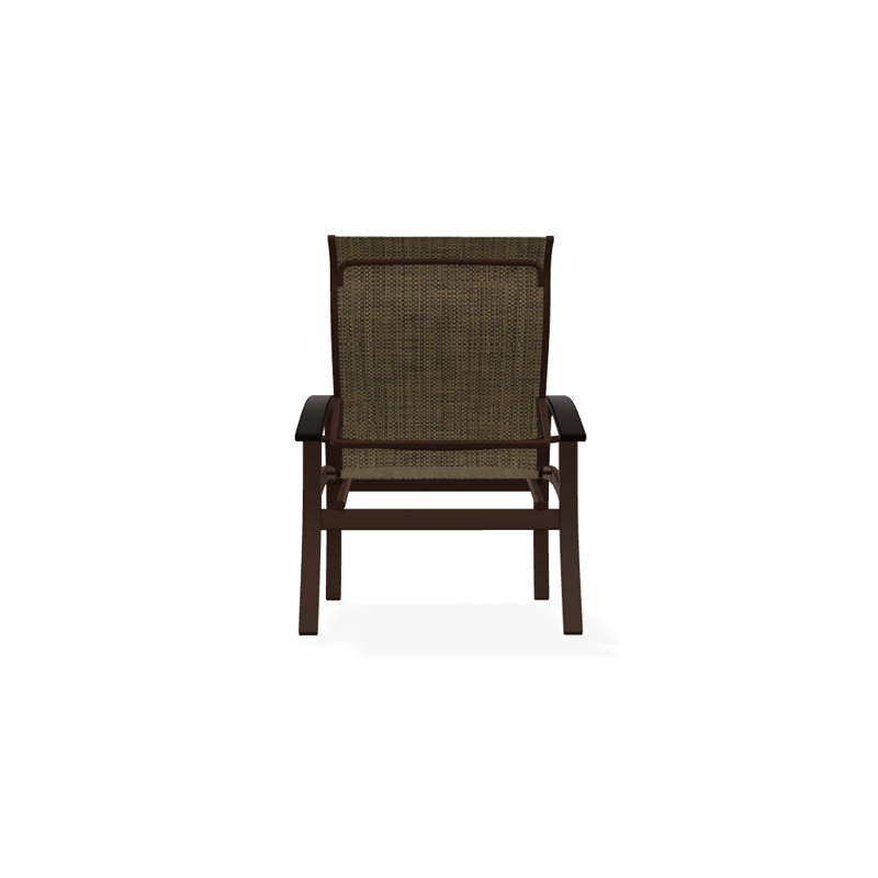 Chaise de patio Askar, Beacon taupe Sunbrella®, Noir, Kona texturé