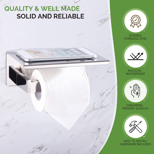 AngleSimple Wall Mount Toilet Paper Holder & Reviews | Wayfair