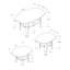 Ensemble de table, ensemble de 3 pièces, café, bout, côté, décor, salon, stratifié noir, transitionnel-1263791105