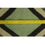 Tapis vert / ivoire en laine noué à la main de conception unique 8 pi 3 po x 11 pi 1 po Alverson
