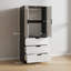 Keiralyn 2 Door Manufactured Wood Wardrobe-1049782000