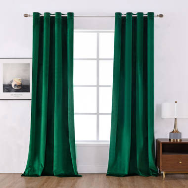 Greyleigh™ Niemeyer Plush Velvet Curtains for Bedroom - Blackout Curtains  for Living Room Window Single Panel & Reviews