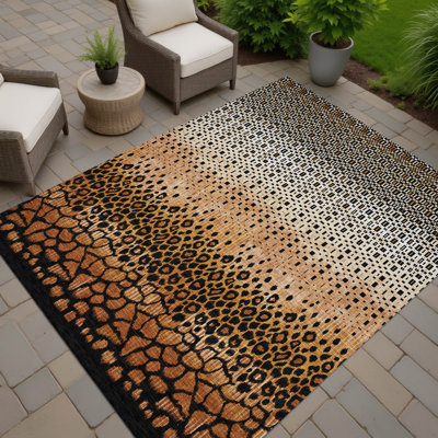 Tapis moderne lavable à la machine intérieur / extérieur ACN2801