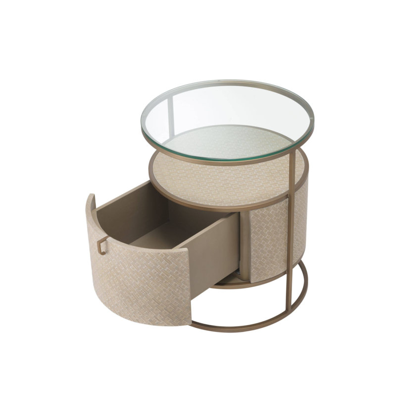 Napa Valley Glass End Table