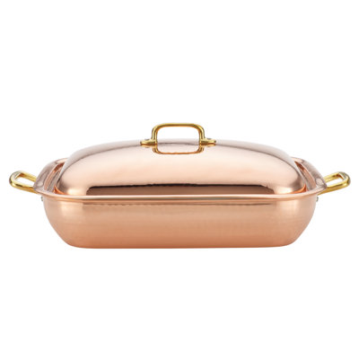 Ruffoni Historia 14.1" Copper Décor Covered Roaster