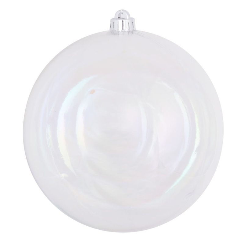 4" Shatterproof Bauble, Clear Translucent