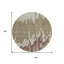 Tapis extérieur rond lavable abstrait beige et taupe 8 pi Everette