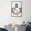 Bath Bath Tiger - peinture à cadre flottant sur toile-58869345-58869351