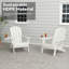 Ensemble de 4 chaises Adirondack réglables Hdpe-1664118202