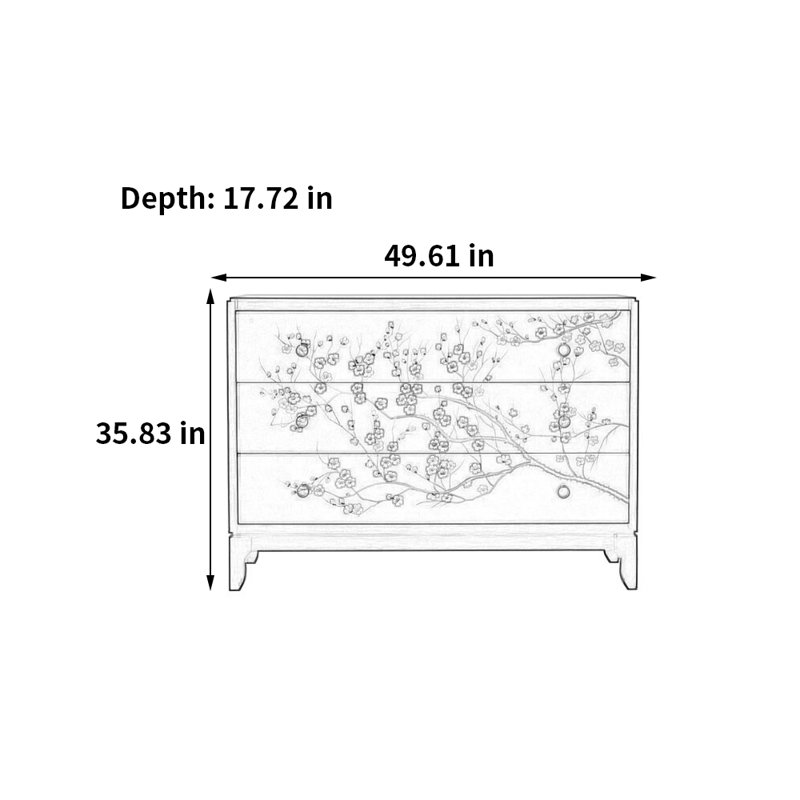 Armoire de rangement de style américain peinte rétro