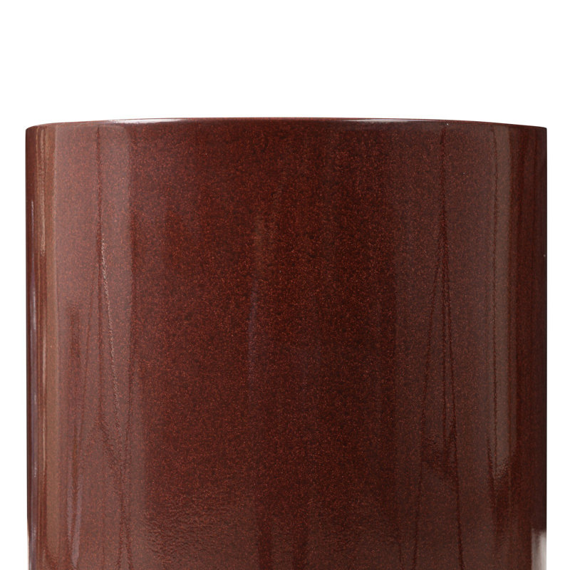 PINKO End Table, Smooth Red Concrete