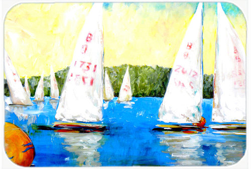 La caroline de la trésors de verre de cette planche à découper Sailboat