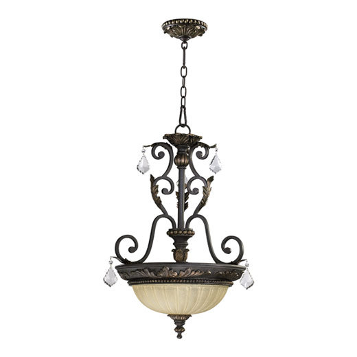 Araiz 3 - Light Toasted Sienna With Mystic Silver Single Pendant