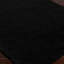 Black Modern Shaggy Rug, Plain Anti Slip Easy to Clean Rug For Living Room, Dining Room, Bedroom, Kitchen-1227508803