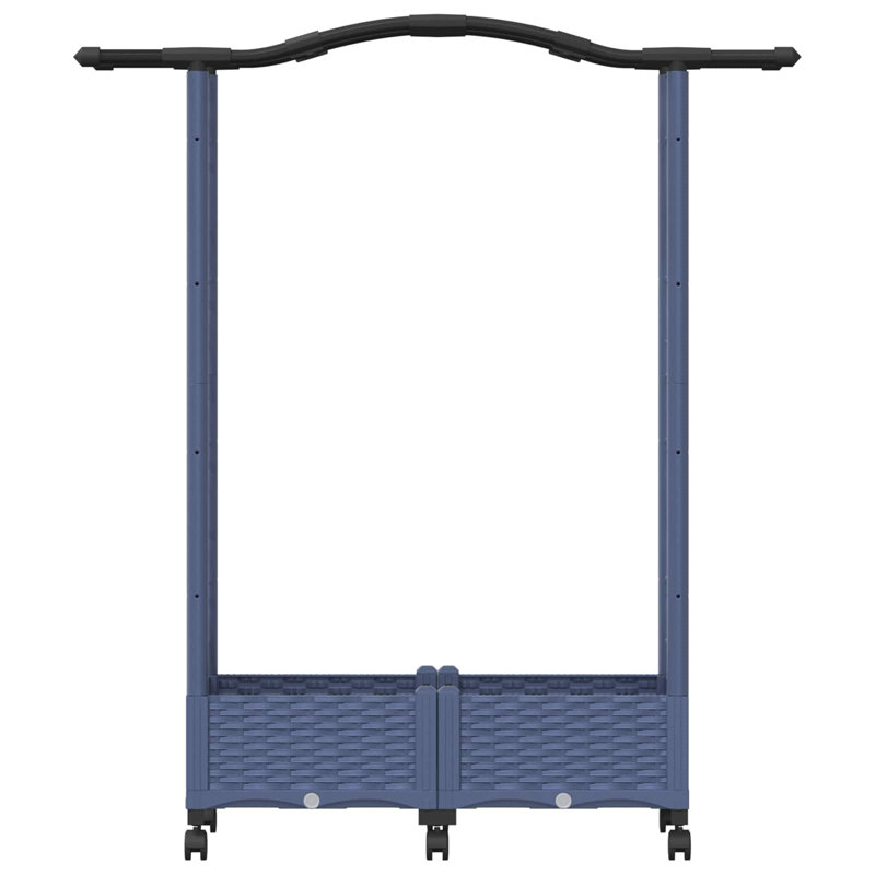 Raised Garden Bed, 129cm H x 124cm W x 40cm D, Blue