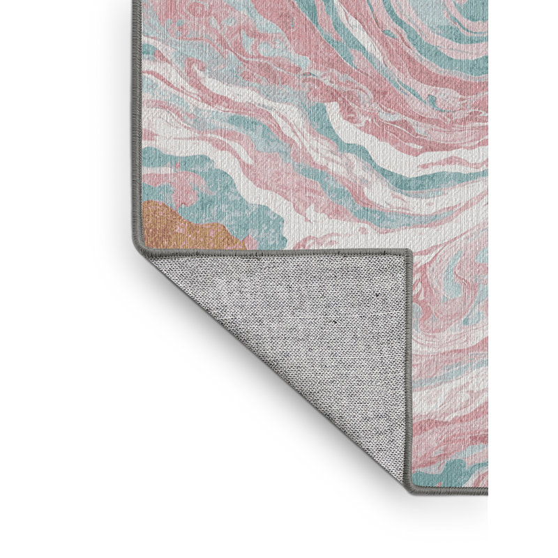 Machine Washable Gray Area Rug, Rectangle 8' x 12'