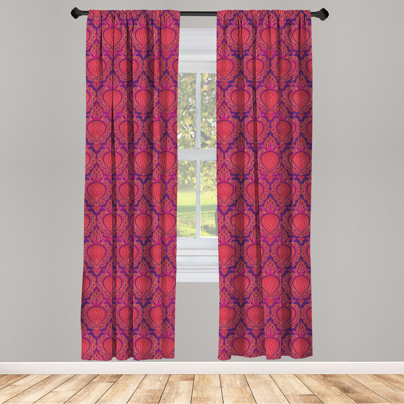 Panneaux de rideaux semi-transparents avec passe-tringle, 28 po x 84 po