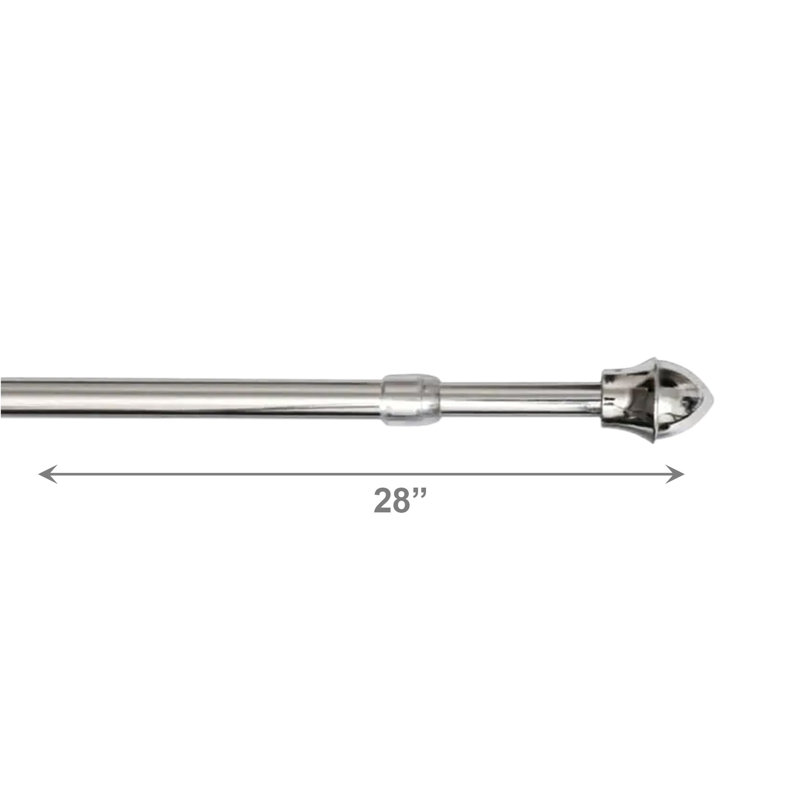 Cafe Rod 5/8" Chrome 28 - 48, 28" - 48"