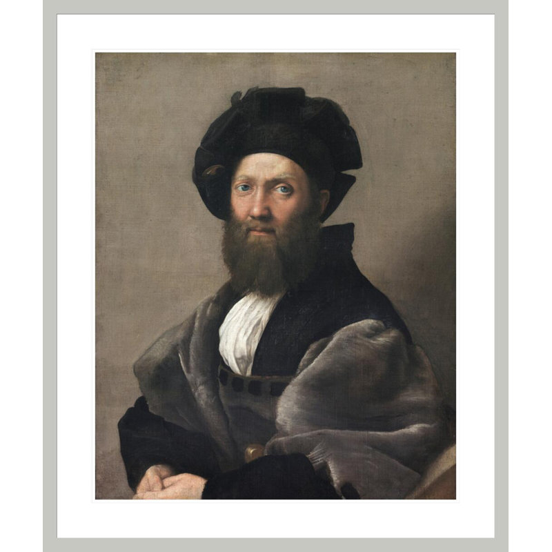 Baldassare Castiglione par Raphael, impression giclée sur cadre, H 39,71 po x l 33,5 po