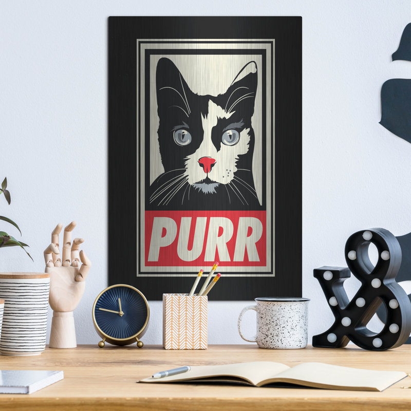 «PURR Propaganda 2» par Rachel Caldwell, H 16 po x l 12 po