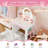 Kids Vanity With Lights, Princess Makeup Vanity Desk With Open Bookshelf-114357220