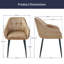 Cozy Vintage Tufted Upholstered Comfortable Air Leather Dining Armchair for Dining Room, Restaurant, Office-1509847878-1509847872