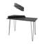 Alduina 120Cm W Rectangular Desk with Wallshelf-303181887