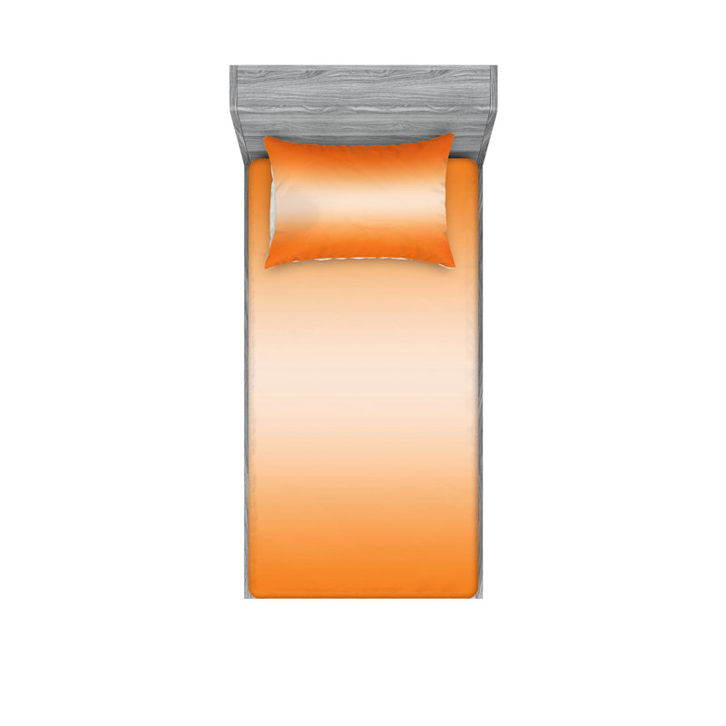 Drap-housse et coussin décoratif Ambesonne, Ensemble de draps pour lit simple + 5 pièces supp
