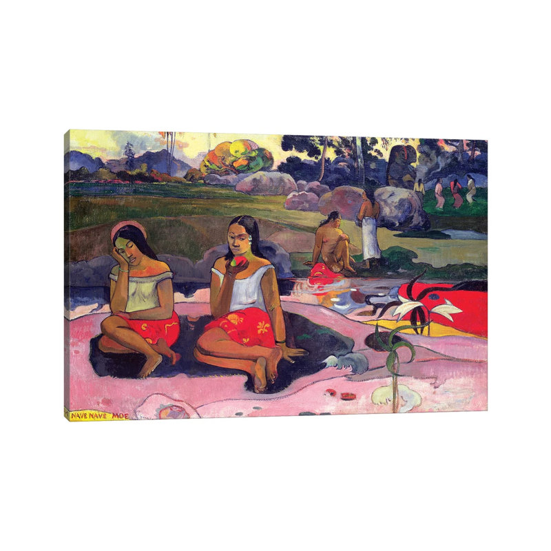 Nave Nave Moe (Sacred Spring), 1894 by Paul Gauguin - Wrapped Canvas Print, 20.32 cm H x 30.48 cm W