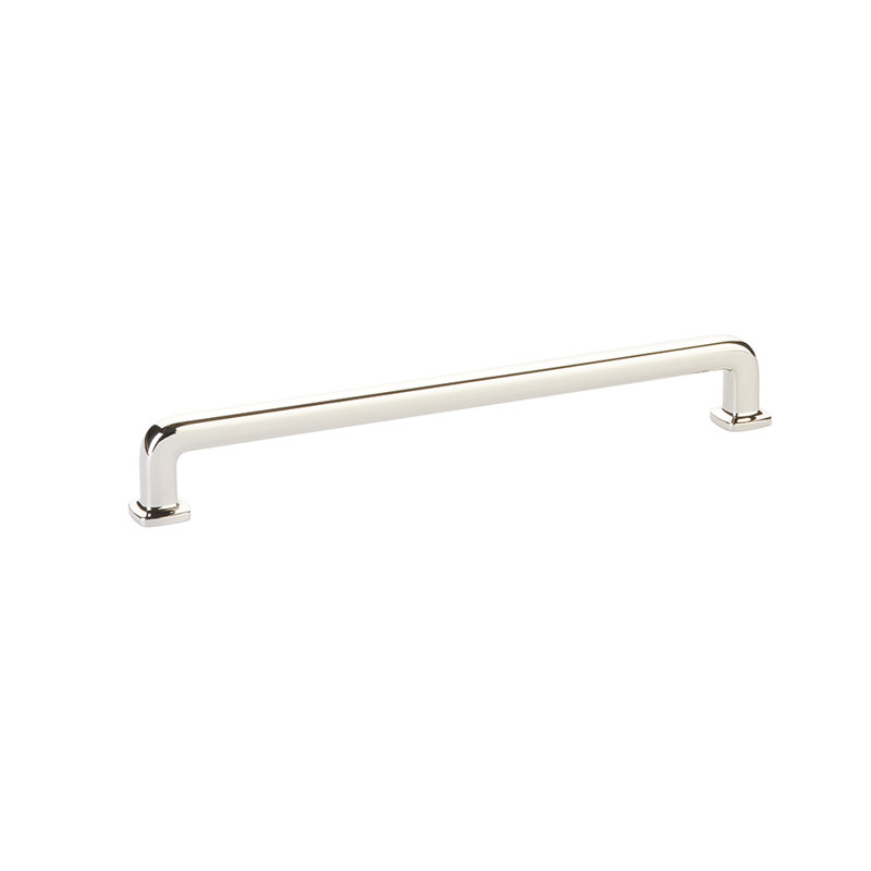 Poignée d'armoire Emtek Westridge, Nickel poli, 8"