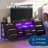 70" Long Dresser TV Stand for 65–80" TVs, Entertainment Center with 13 Drawers, Power Outlets & LED Lighting-885258864
