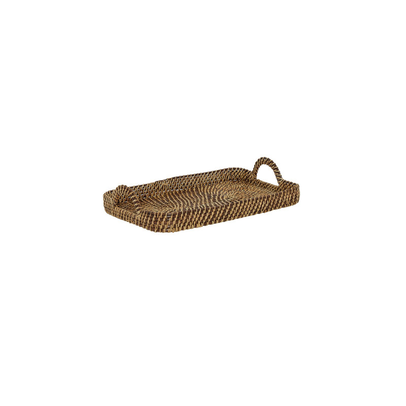 Anteo Wicker Tray, 1" H x 19" W x 13" D