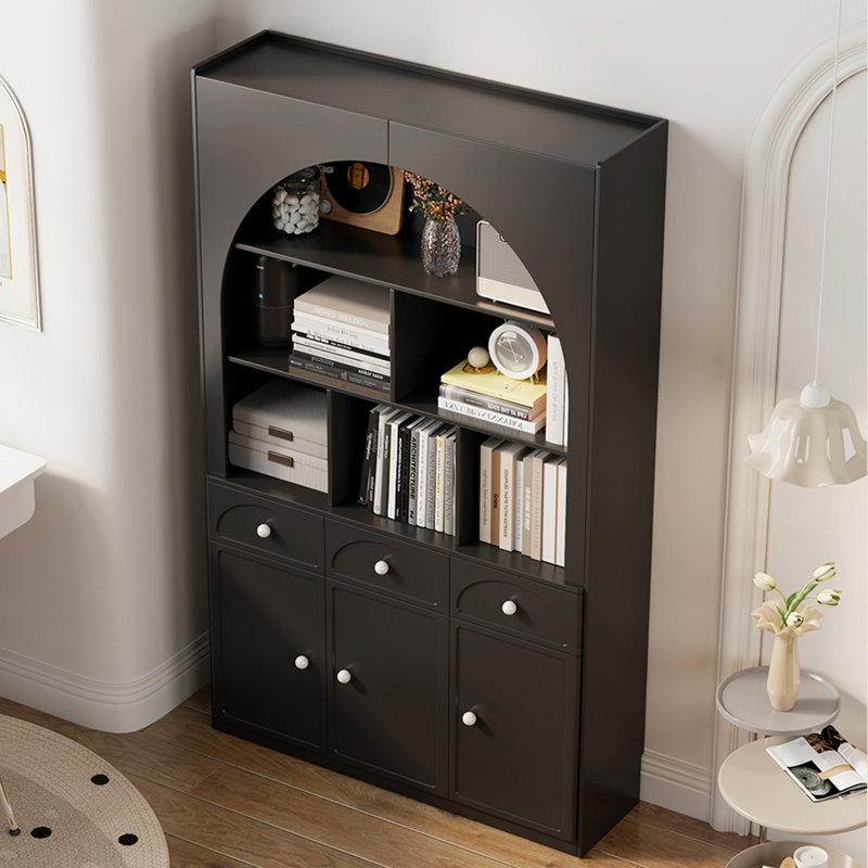 Bibliothèque de rangement style français, Noir