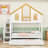 Enchanting Wooden Bunk Bed with Trundle, Storage Staircase and Windows-1511440692