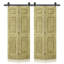 Portes de grange doubles en panneaux de fibres à densité moyenne composites avec ensemble de quincaillerie d'installation-86925216-120436679