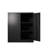 Metal Storage Cabinet with 2 Doors and 2 Shelves, Lockable Steel Storage Cabinet for Office, Garage, Warehouse