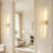 28 Inch Battery Operated Wall Sconces with Remote Control, 3000K Warm White/  Dimmable/ 350° Rotating, 2-Pack-128973836-128973837