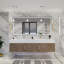 Ensemble de meuble-lavabo double mural 83 po Glasgow-773455900-773455901