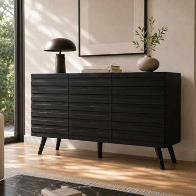 Armoire moderne à 3 portes avec tablettes réglables