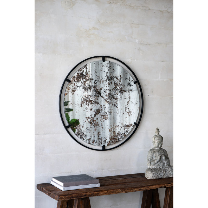 Miroir rond en fer